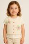 Girl's Thessaloniki Knitted Floral Knitwear Vest – Age 5-8 - 3