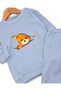Teddy Bear Zipper Patterned Ribbed Cotton Baby Boy Set |   Baby Tracksuit Pajamas Bottom Top Set - 4