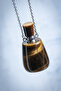Certified Tiger Eye Natural Stone Essence Bottle / Pendant - 4