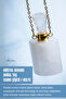 Certified Crystal Quartz Natural Stone Essential Oil Bottle / Pendant