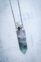Certified Fluorite Natural Stone Essence Bottle Pendant - 4