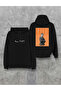 Franz Kafka Printed Black Hooded Hoodie Sweatshirt Hoodie