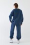 Unisex Oversize Tracksuit Set Basic Navy – Crew Neck, Elasticated Legs, 3-Thread Fleece - 7