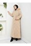 Women's Fullly Padded Waist with Lace-Up Nova Fabric Tesuture Coat - 6