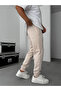 Beige Elastic Comfortable Basic Tracksuit Yp-4007 - 4