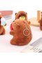 Capybara Hoodie Plush Toy Keychain 🦫   Cute Baby Animal Figure Bag & Car Ornament Accessory - 7