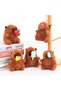 Capybara Hoodie Plush Toy Keychain 🦫   Cute Baby Animal Figure Bag & Car Ornament Accessory - 3