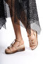 Women's Black Buckle Orthopedic Sole Daily Sandals - - 5