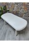 Bohemian New Model Chair Cover Brick Pattern Cream Color - 4