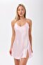 Stone Detailed Satin Nightgown - Snake Figured |   9 Color Options - 2
