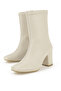 , Women's Heeled Boots 1531044Z4007 Beige - 5