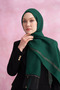 Silk Shawl with Detailed Embroidery - Emerald