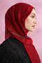 Sim Detailed Silk Shawl - Red