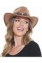 Classic Cowboy Hat Men, Wide Brim Cowboy Hat for Women, Western Style Hat with 2 Replaceable - 6