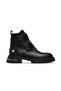 Women's Genuine Leather Boots Casual Boots 25K D25Kb-8175 Z Black