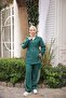 Women's Hijab Tracksuit Set Top and Bottom Set with Zipper