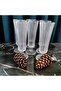 6 Valeria Flutes Coffee Side Cup Line Mod. 140 Cc Volume, 16.5 cm Height. 5 cm Mouth Width - 2