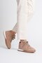 Women's Suede Sneakers with Hidden Heel 5 cm Mink Vastina - 3