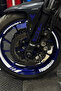 White Color Wheel Rim Stripe Sticker Set (16 Pieces) Inside Yamaha Motor Group - 2