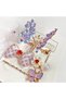 Lila purple stone 3-piece set butterfly hair clip, school creche youth, child hair clip 09