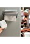 Black Metal Towel Rail with Adhesive, High Quality Towel Rail - 2