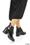 Women's Short Thick Heeled Laceless Genuine Leather Orthopedic Short Classic Boots M26/Kb1805 - 5