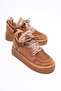 Women's Suede Boots Lace-Up Tan Nordra