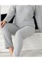 Gray Embroidered Women's Cotton Pajama Set - 6