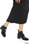Women's Short Thick Heeled Laceless Genuine Leather Orthopedic Short Classic Boots M26/Kb1805 - 4