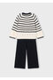 Girl's Knitwear Sweater and Black Pants Set (4-10 Years) – Stylish and Comfortable Combination - 4
