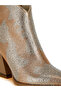 Women Rhinestones Embellished Ankle Boots in Gold - 5
