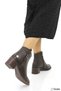 Women's Genuine Leather Orthopedic Classic Thick Heeled Laceless Boots M26/Kb8025 - 2