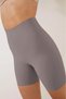 Porfy Model Effective Laser Cut Long Shorts Without Marks Corset Gray Color - 3