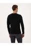 Men's Woven Cotton Circular Neck Slim Fit Sweater - 5