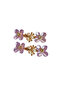 2-Piece Flowered Stone Shiny Side Hair Clip, School, Work, Gift, Birthday 21 - 2