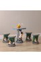 Cement Swan 5-Pc Outdoor Dining Set | Water-Resistant 4-Seater Patio Furniture | Modern Garden Set