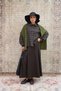 Brown Pleated Gabardine Skirt - 7