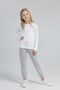 School and Casual Combination: Unisex Children's Long Sleeve T-Shirt and Jogger Sweatpants with Elastic Cuffs - 2