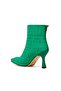 Leo Green Leather Back Zipper Detailed Women's Boots Bottie - 7