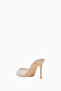 Ariana 90 Crystal Stone, Satin Detailed Mesh Handmade Stylish and Elegant Mule - 3