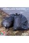 Outdoor Trash Bags, 28 Count, 30 Gallons (114L), Drawstring Easy Tie, ( 2FT 6IN x 2FT 9IN ) - 4