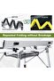 AUTO FAMILY Folding Aluminum Camping Table – Lightweight, Portable & Adjustable, Portable outdoor - 6