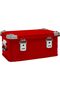 AUTO FAMILY Aluminum and Magnesium Alloy Camping Storage Box (Red- Large (77.2 CM))