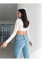 Acid Washed Comfort Recovery Stretchy Ankle-Length High Waist Women's Jeans (2026) - 5