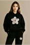 Flower Printed Unisex Women/Men Hooded Oversize Bottom/Top Tracksuit Set
