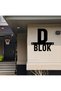 Apartment Site Building Entrance Direction D Block 50X50Cm Signage Plate - 2