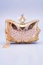 Women's Gold Evening Dress Bag with Butterfly Detail. Stone Embroidered Clutch Bag. Evening Bag. - 8