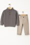 Boy's Knitwear Sweater & Beige Pants 2-Piece Set – 3610 g - 2