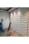 50cm X 50cm 1 Piece White 3D Abs Material Pvc Durable Wall Panel Erasable Geometric Model Panel - 3
