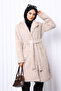 Stone Buttoned Long Pocket Fur Coat - 3